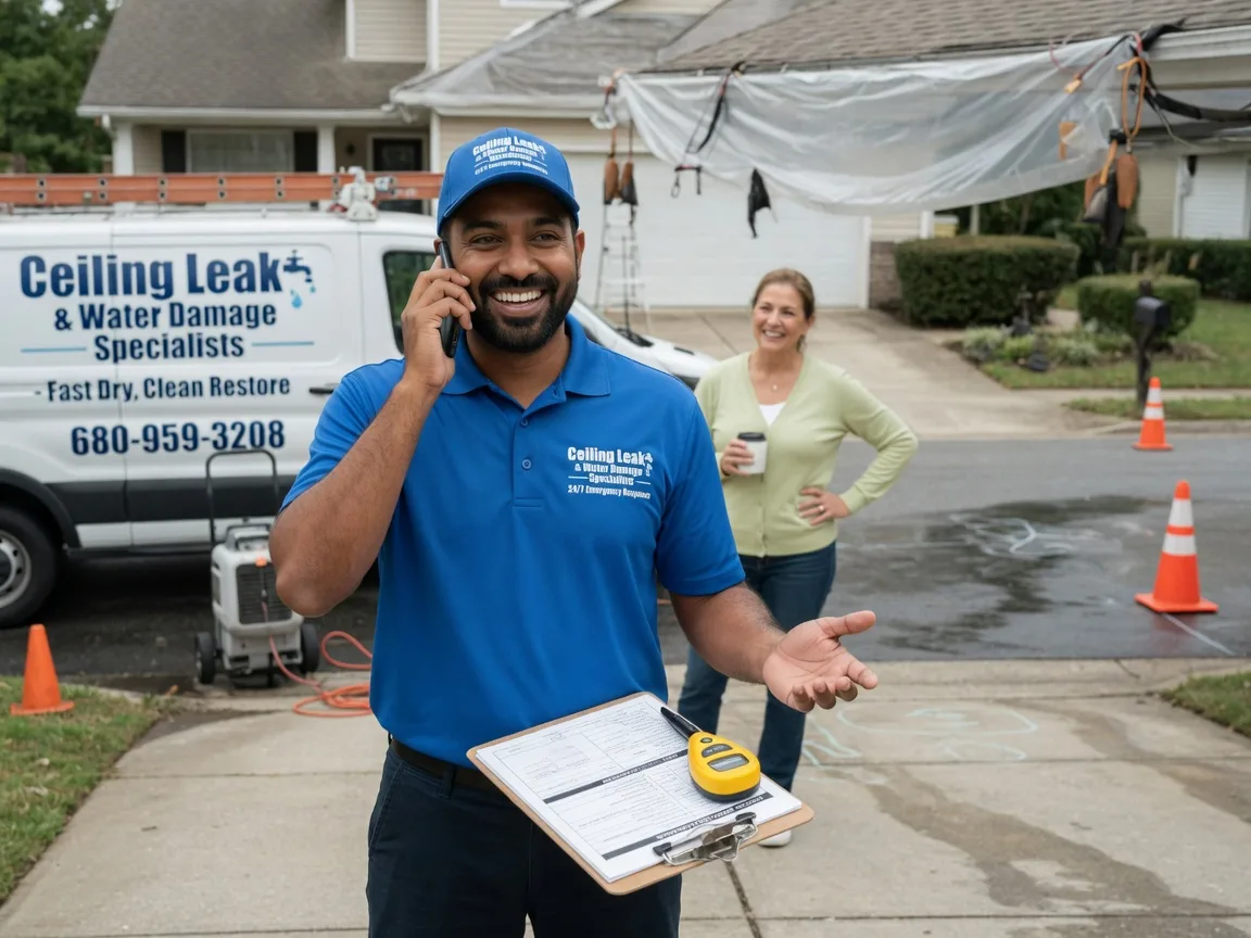 Ceiling Leak Cleanup Burlington, OK FAQs